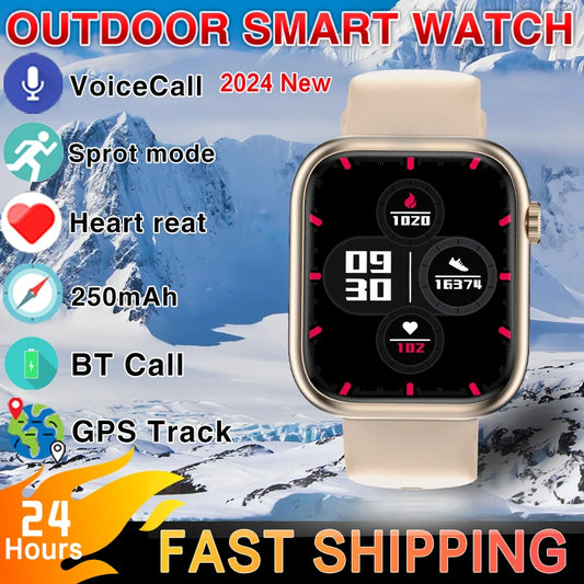 2024 New For Huawei Xiaomi Men Women Smartwatch Bluetooth Call Heart rate Temperature Sports Track IP67 Waterproof Smartwatch