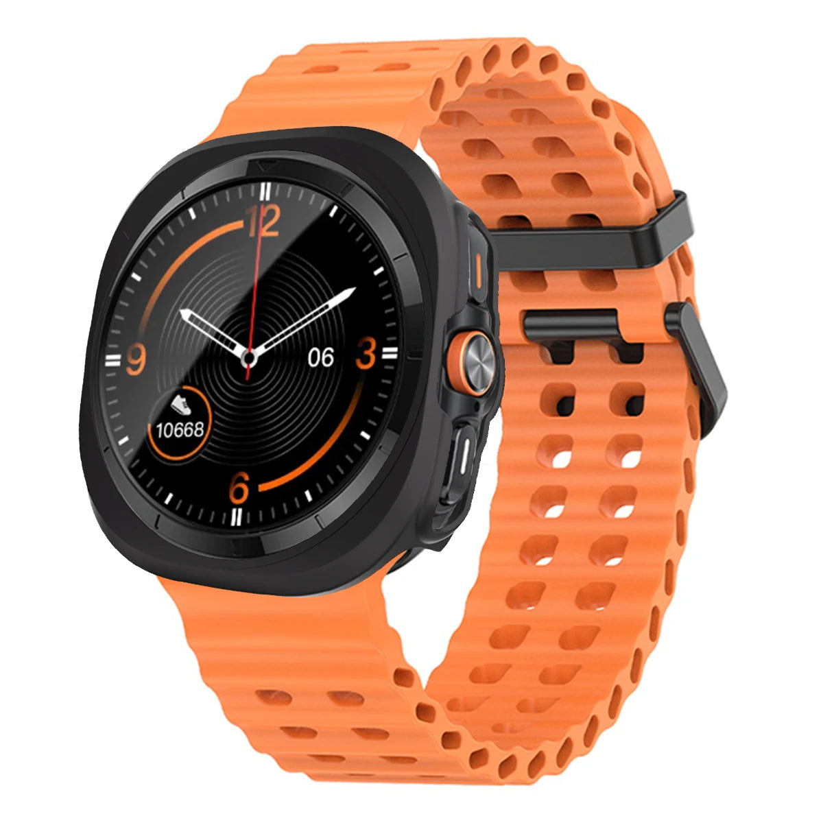 Case+Strap for Samsung Galaxy Watch 7 Ultra 47mm Sport Silicone Band Bracelet PC Case Protective Cover for Galaxy Watch 7 Ultra