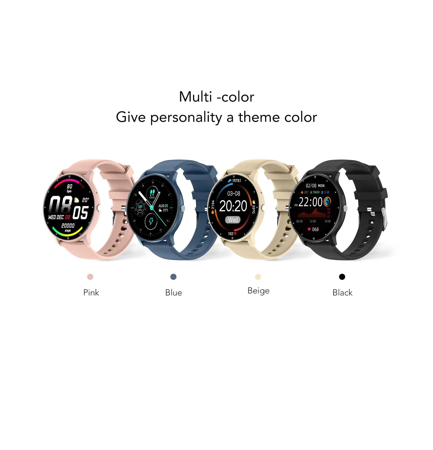 SmartWatch Zl02Pro Intelliegnt Smartwatch - 1.39-Inch TFT-screen, IP67 Waterproof Bluetooth Call Exercise Health Monitoring