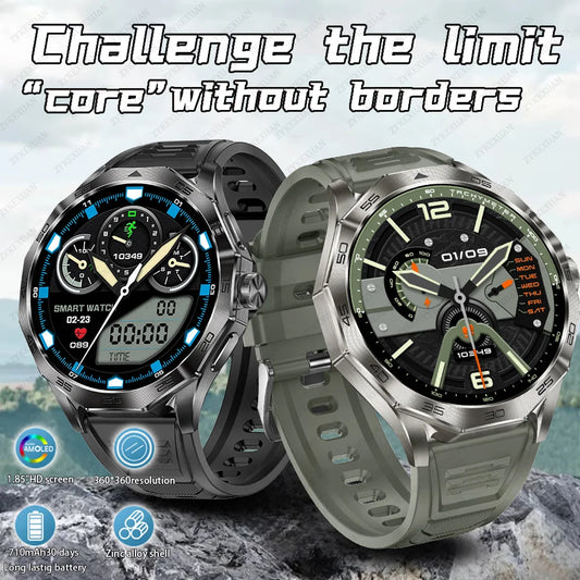 Outdoors Military Smart Watch Men For Android IOS Blood Pressure Waterproof 710 mAh Watches Bluetooth Call Smartwatch 2024 New