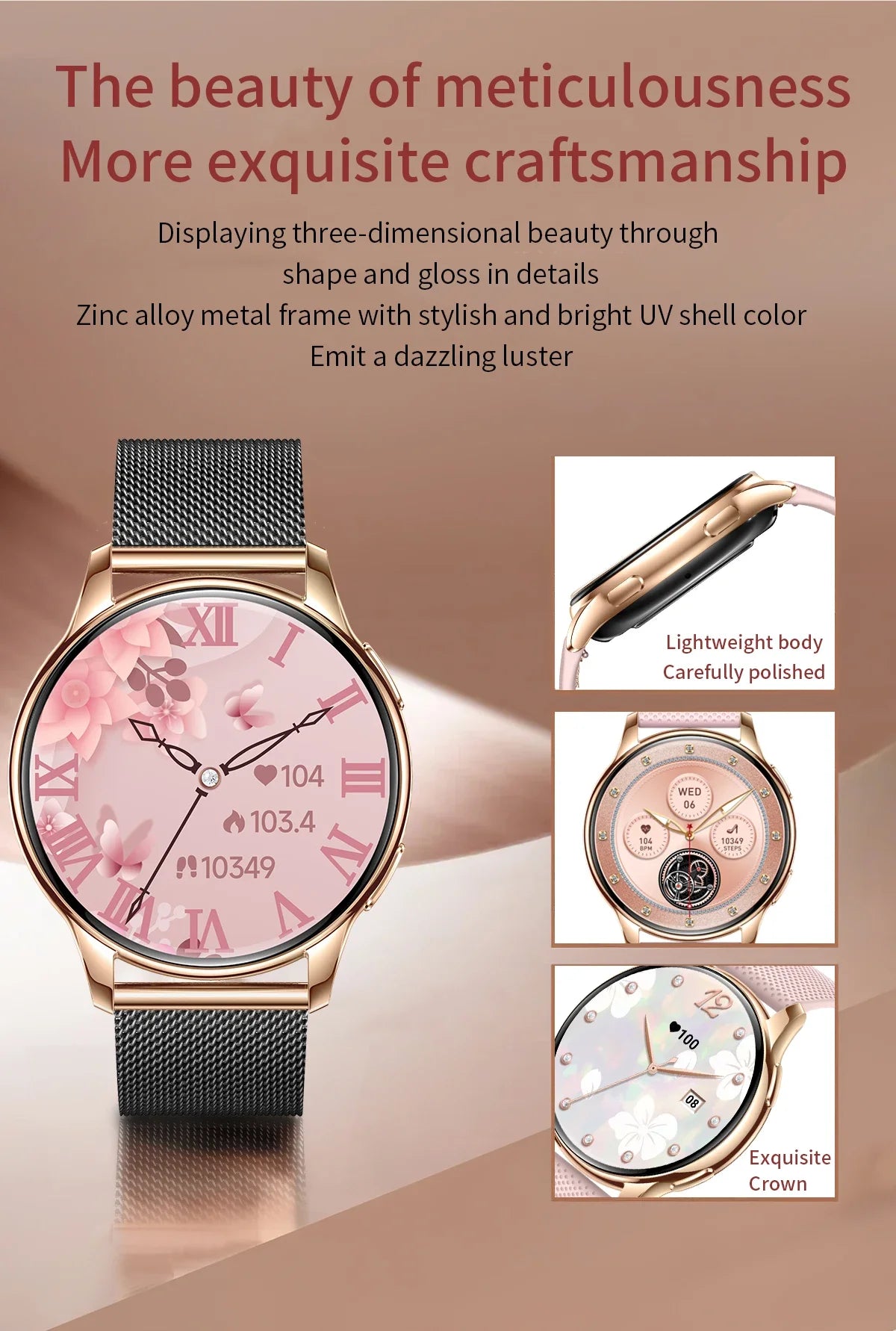 2024 New Bluetooth Call Smart Watch Women Men 1.32 " AMOLED 466*466 HD Pixel Display Heart Rate Blood Pressure Smartwatch Woman