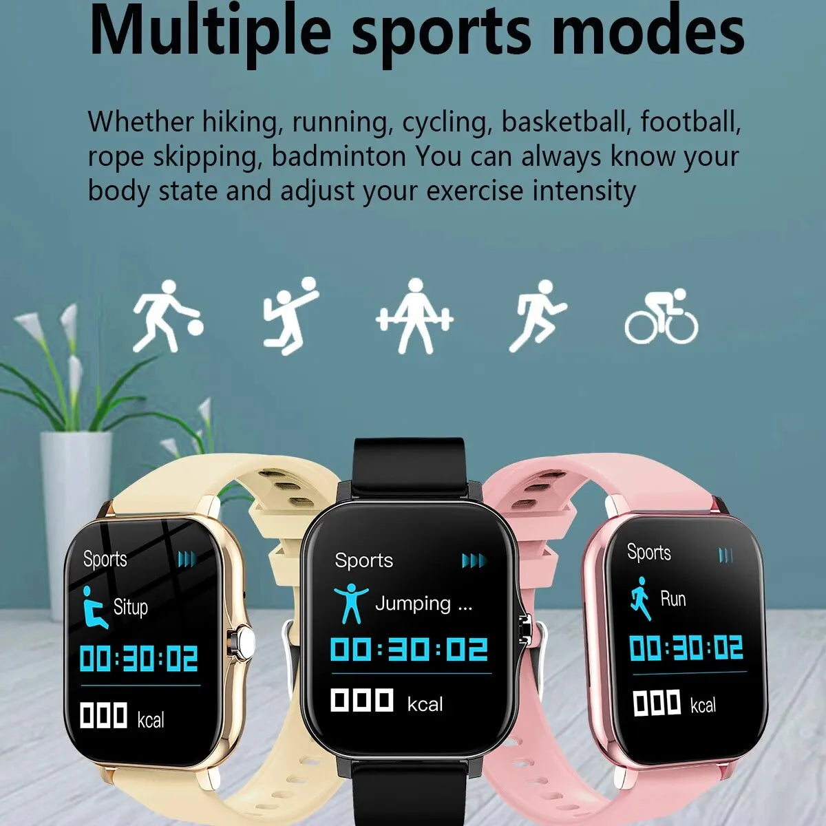 Ola Esporte Smart Watch for Men Women Newest 2024 Sport SmartWatch DIY Watch Faces Bluetooth Call Phone Smart Band PK H13 H5 P73