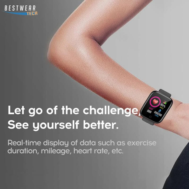 Pro Smart Watch Bluetooth Fitness Tracker Sports Watch Heart Rate Monitor Blood Pressure Smart Bracelet for Android IOS