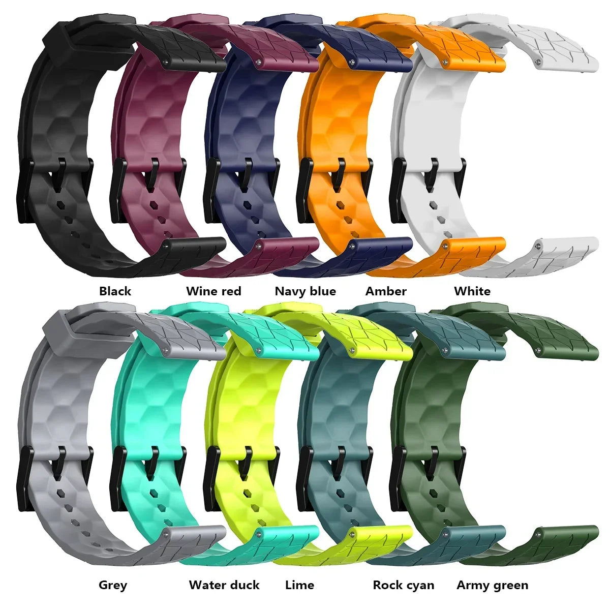 Sports Silicone Strap for Samsung Galaxy Watch 7 Ultra 47mm Soccer Print Watchband Bracelet for Galaxy Watch 7 Ultra Wristband