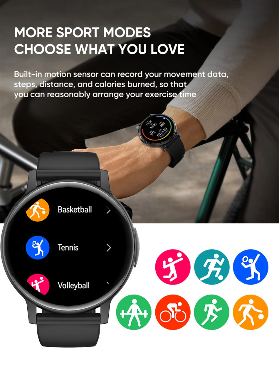 For HUAWEI XIAOMI Bluetooth Call Smart Watch Men 100+ Sport modes GPS Track 100+Dial IP68 Waterproof Smartwatch Women 2024 New