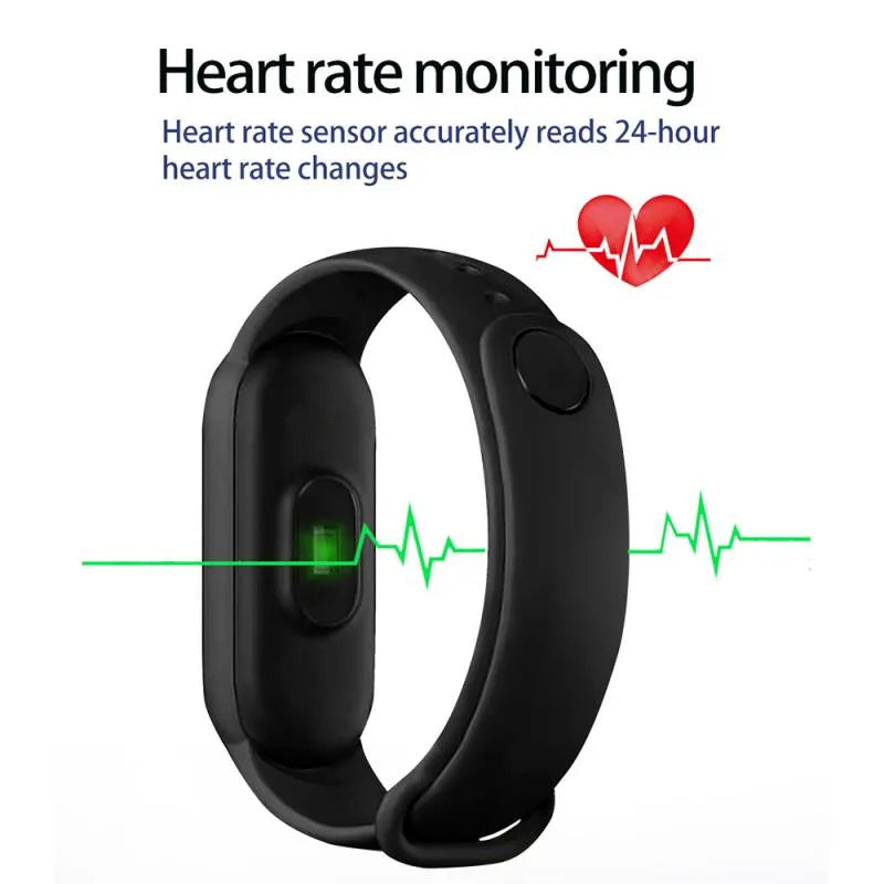 M7 Smart Watch Men Women Bluetooth Call Reminder Heart Rate Fitness Tracker Smartband Fashion Smart Sport Bracelet for Mi Band 7