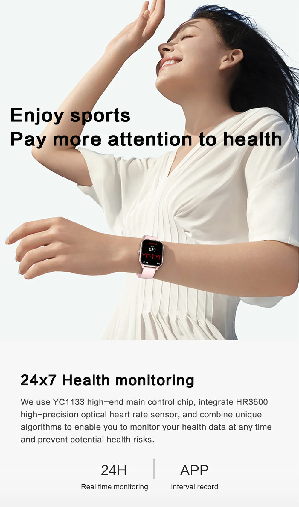 Lige Bluetooth Call Ladies Smart Watch 1.83inch Screen Heart Rate Waterproof Sport Bracelet For New 2024 Xiaomi Smartwatch Women