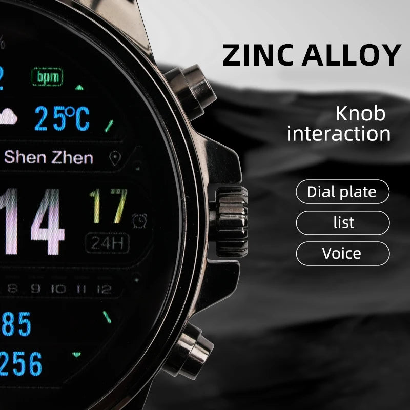 2024 Hello W1 Amoled HD Bluetooth Call Smartwatch Men Sports Heart Monitor 1GB Local Music 400mAh Smart Watch for Android IOS