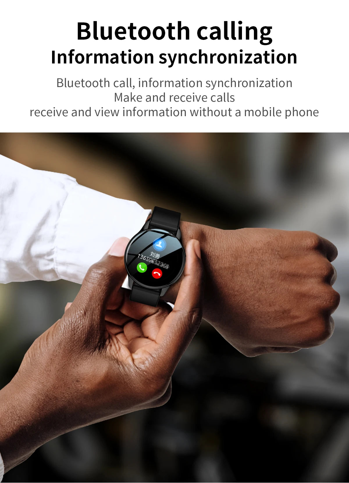 Lenovo 2024 New Smart Watch Round Smartwatch Bluetooth Calls Watches Men Women Fitness Bracelet Custom Watch Face +Gift Box