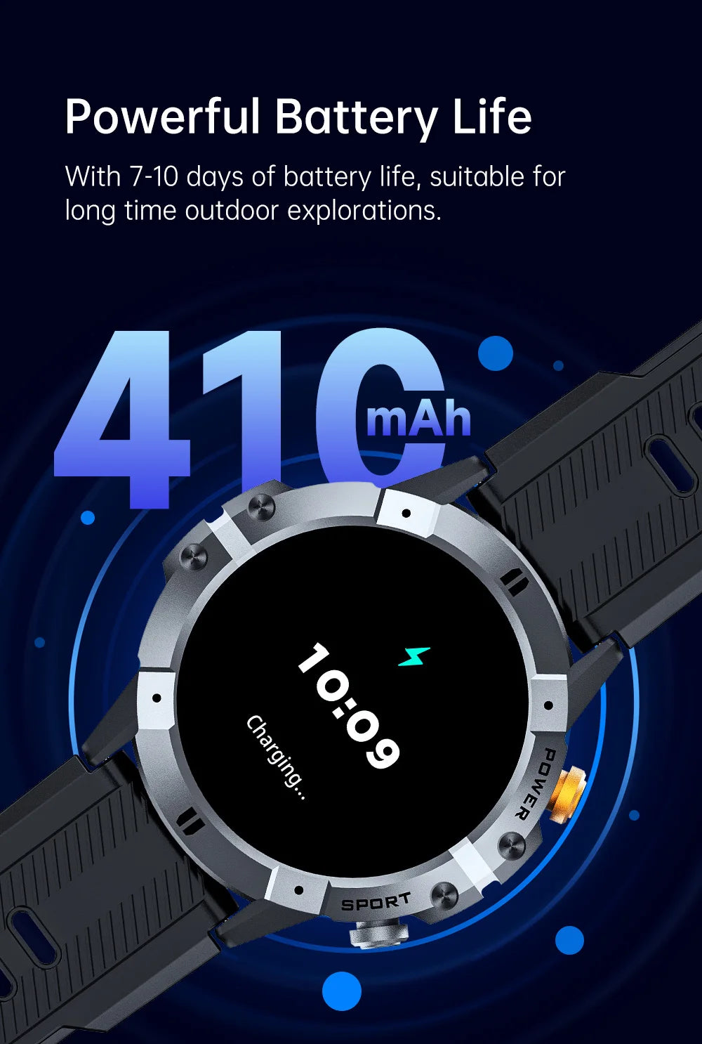 NEW Outdoor Sports Smart Watch Bluetooth Call Smartwatch Fitness Tracker Clock IP68 Waterproof Watches for Men IOS Android 2024