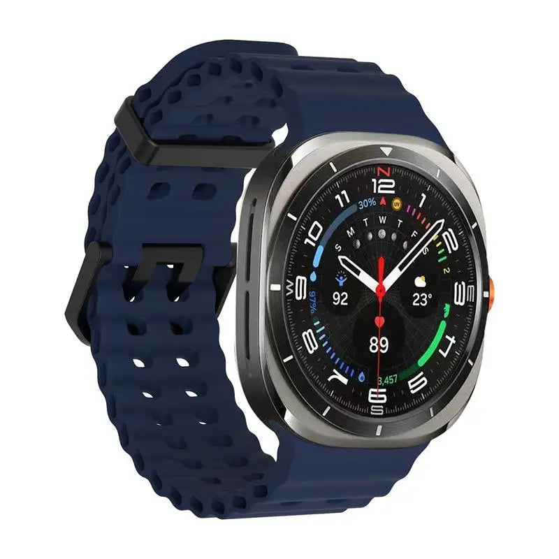 1:1 Marine Band For Samsung Galaxy Watch Ultra 47mm NO Gaps Sports Silicone Strap For Samsung Watch 7 Ultra 47mm Bracelet Correa