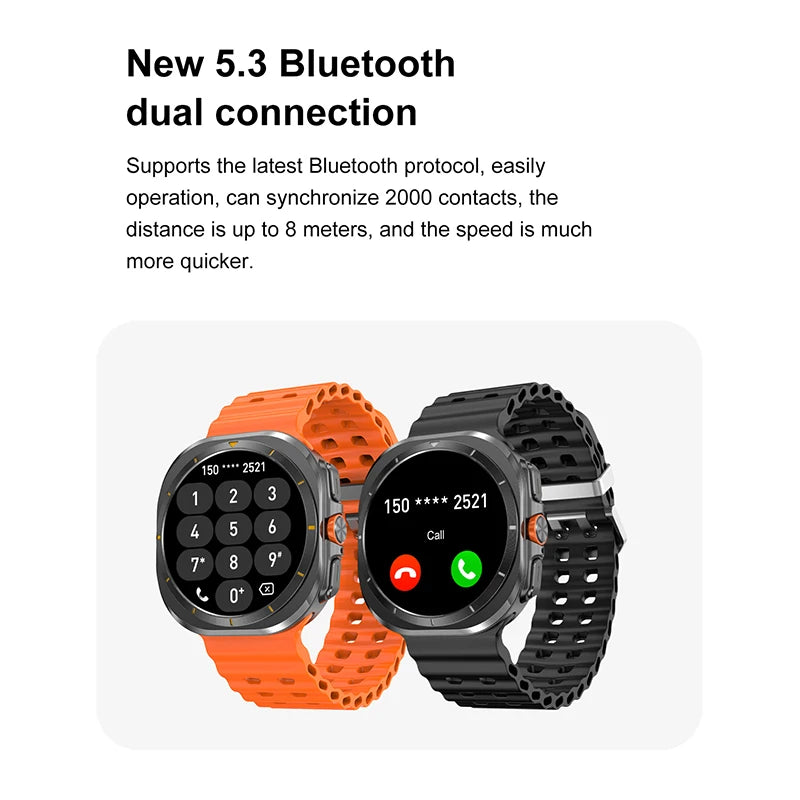 2024 DT Watch Ultra 7 Smart Watch Men USB Data Transfer Local Music 4GB Smartwatch Women Bluetooth Call Wireless Charging Sports