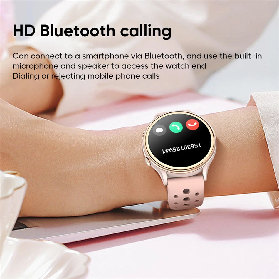 2024 New For Xiaomi Smart Watch Men Women Heart Rate Blood oxygen 100+Sports Modes Fitness Tracker Bluetooth Call Smartwatch Man