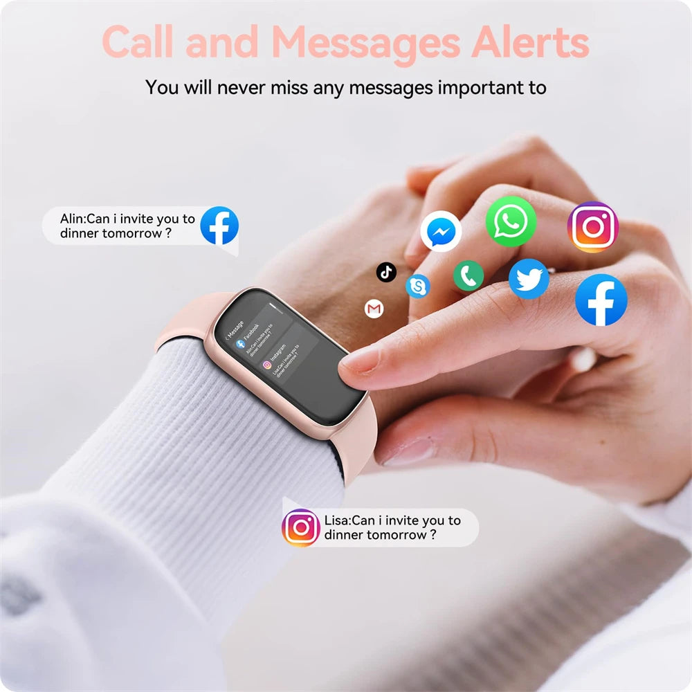 2024 Sport Smart Watch Men Women Clock Health Monitor IP68 Waterproof Smartwatch Bluetooth Call Watches For IOS Android