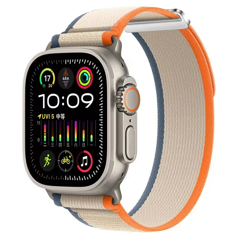 Nylon Trail Loop Strap For Apple Watch Ultra 2 49mm Series 9 8 7 45mm 41mm Sports Bracelet iWatch 6 5 4 3 SE 44mm 40mm 42mm Band