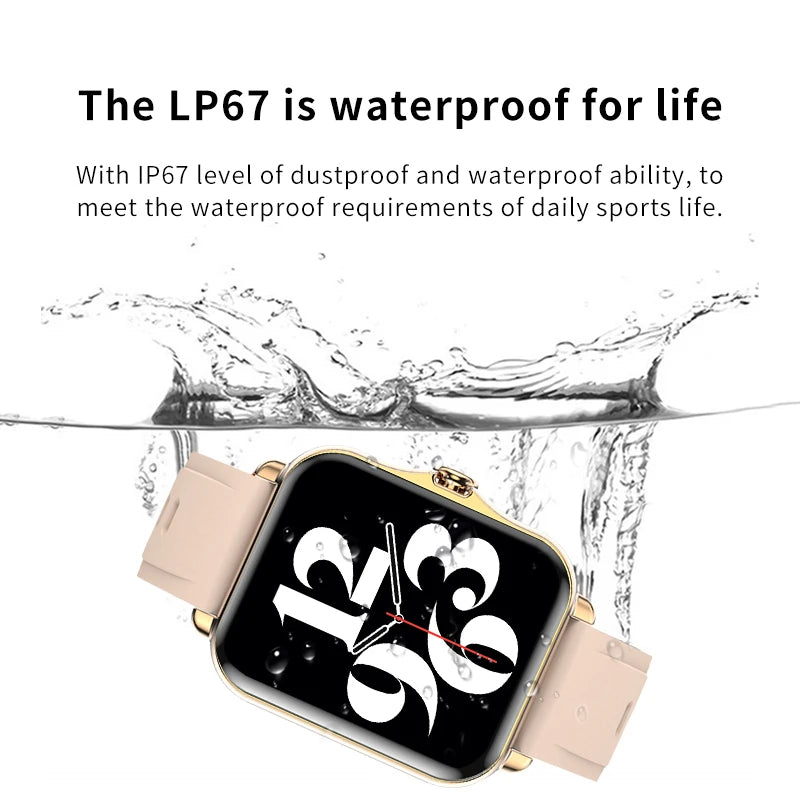 LIGE New Bluetooth Call Smart Watch Women Voice Assistant Sports Fitness Bracelet Waterproof Smartwatch Men For Android IOS 2024