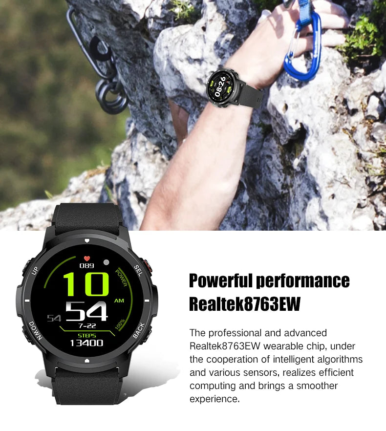 IUTECH S52 Smartwatch 2024 Bluetooth Phone Calls Electronic Watches Health Fitness Sport Waterproof Smart Watch for Men Women