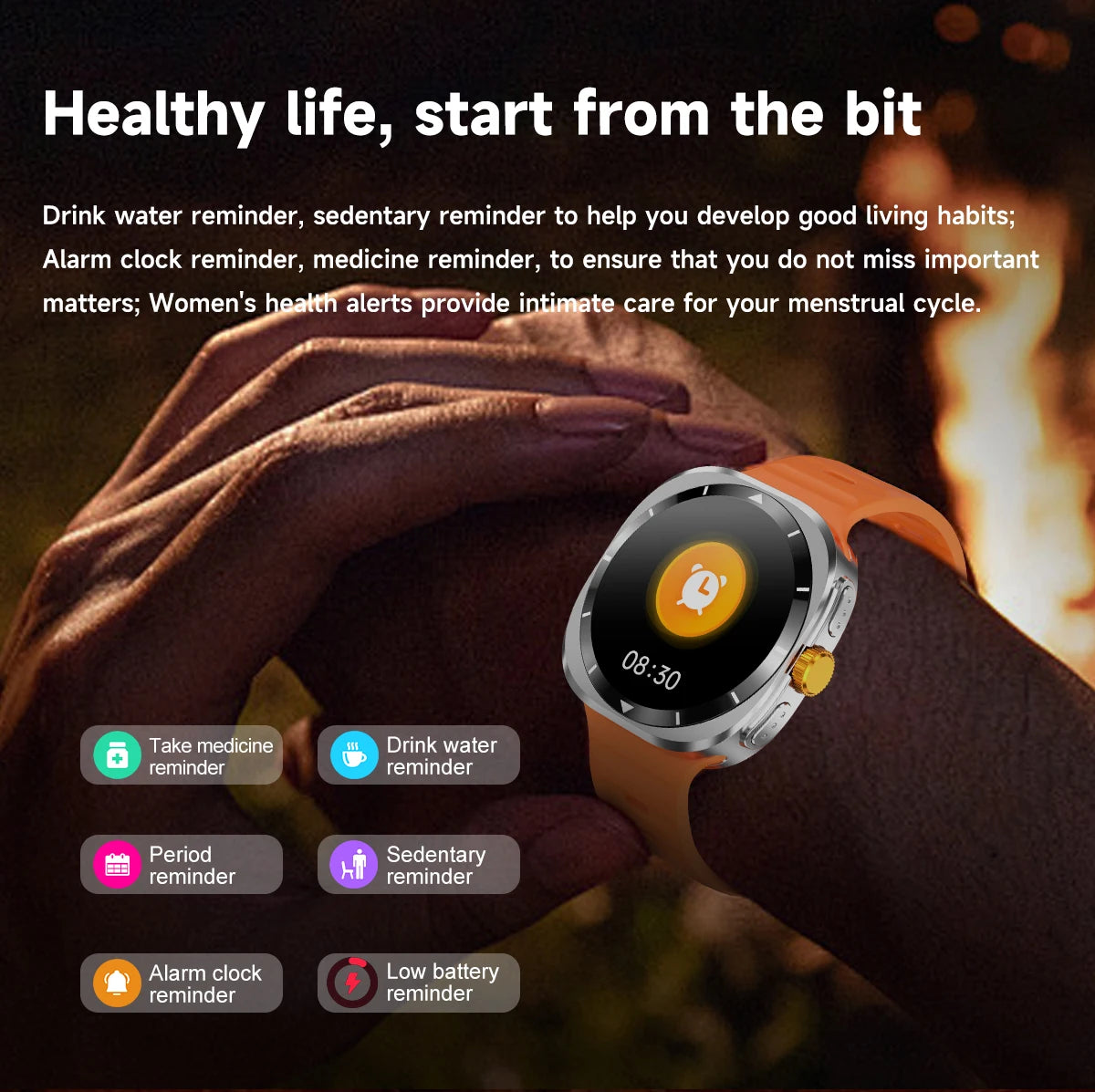 Smart Watch For Samsung Galaxy Watch 7 Ultra Men GPS Tracking NFC Control Smart Watch Health Tracker BT Call Smart Watch 2024