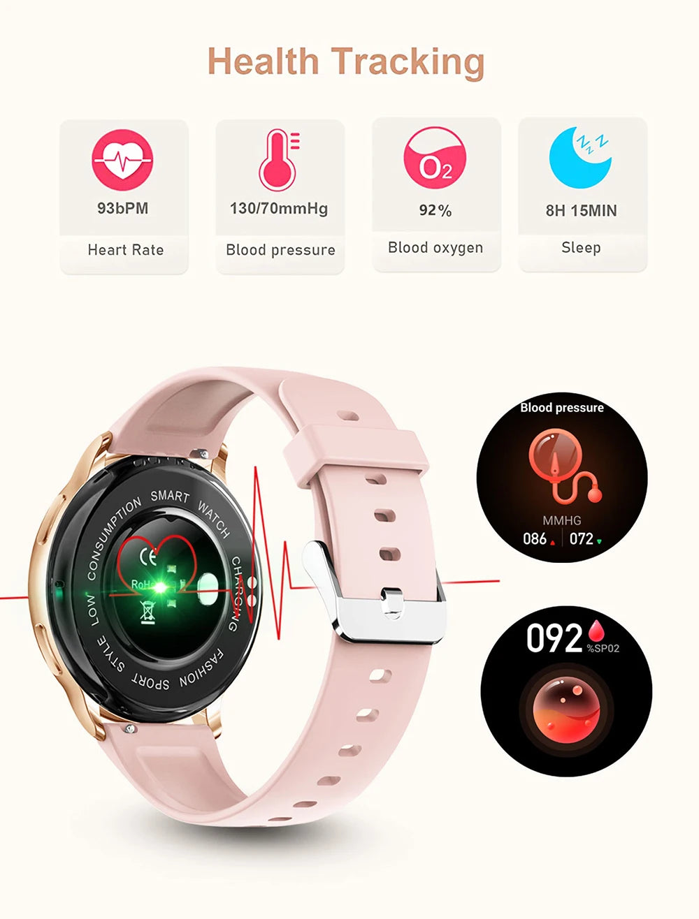 MEVADEN Bluetooth Call Smart Watch Women Custom Dial Watches Men Sports Fitness Tracker Heart Rate Smartwatch For Android IOS