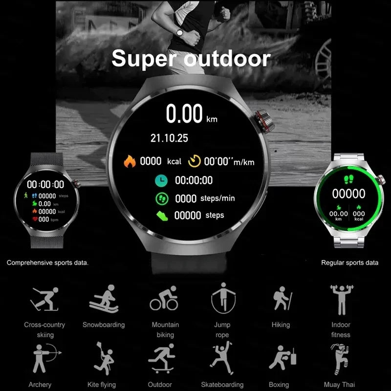 Smart Watch For Men women watch 4 Men's Fitness Tracker AMOLED 460*460 HD Screen Heart Rate BT Call Smartwatch relogio 2024 시계