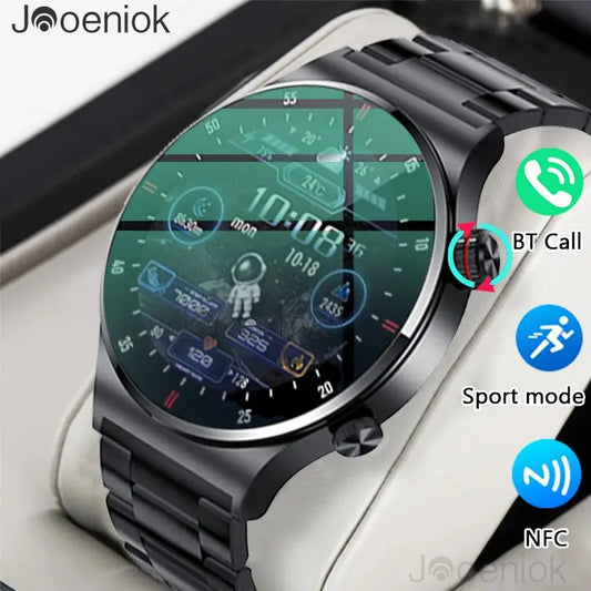 For Huawei Xiaomi 2024 New Men Smart Watch 1.28 Inch Screen Rotary Button Bluetooth Call NFC  Health Monitoring Smartwatch Women