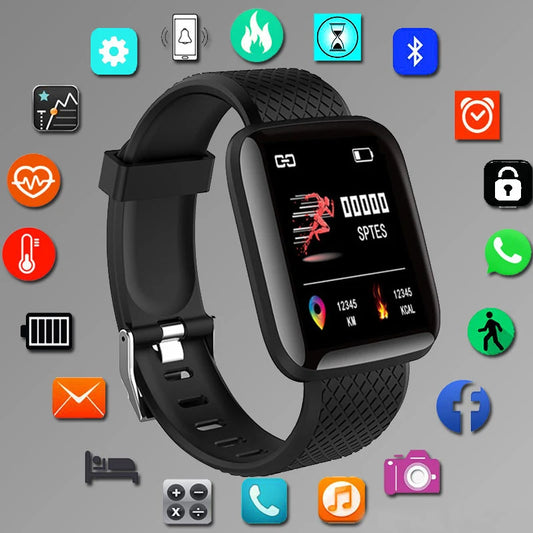 116plus Smart Watch Men Women Heart Rate Monitor Fitness Tracker Sports Bracelet Fit Pro APP For Apple Huawei Xiaomi Phone