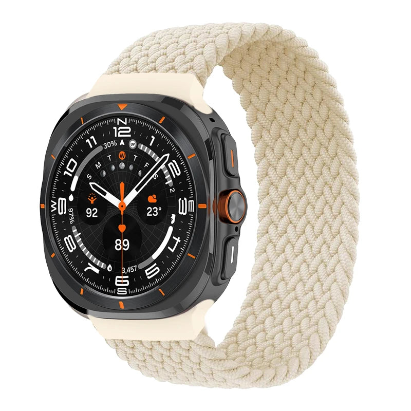 Braided Solo Loop for Samsung Galaxy watch ultra Strap 47mm Accessories sport nylon belt bracelet Galaxy watch 7 ultra band 47mm