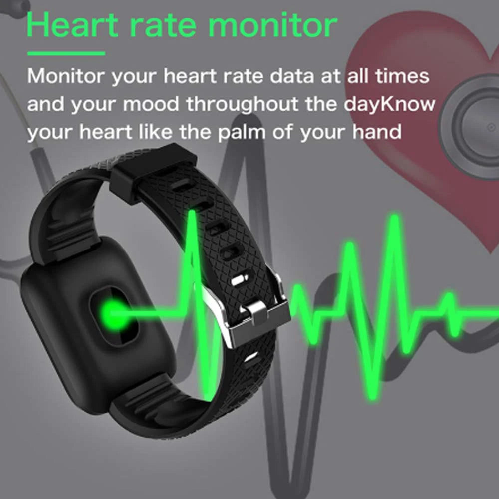 2024 New Smart Watch 116 Plus Bluetooth Connectivity Phone Watch Heart Rate Monitor Sport Fitness Waterproof Watches Man Woman