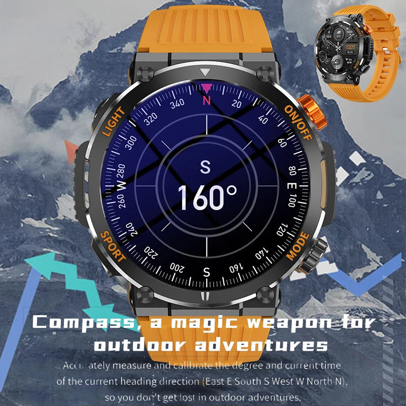 2024 Gejian New Smart Watch Men Outdoor Sports Fitness Bracelet BT Call Clock Waterproof Health Track Smartwatch For Android IOS