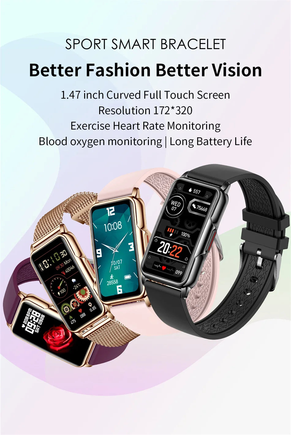 2024 New Smart Watch Men Women Full Touch Screen Bluetooth Call IP67 Waterproof GPS Sports Fitness Tracker Smartwatch Women Man