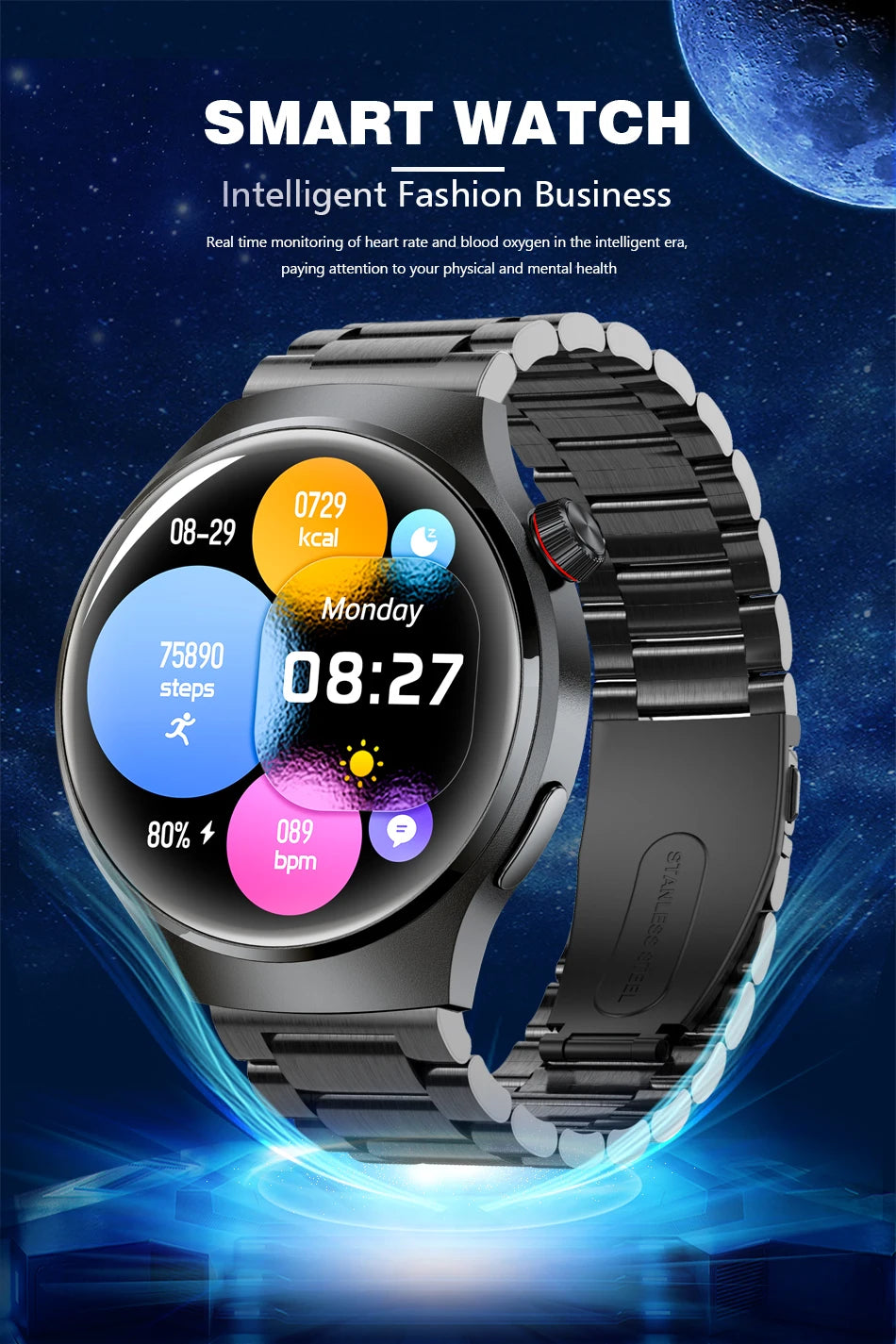 2024 New HD Bluetooth Call Smart watch Men ip68 Waterproof 24 Sports Mode Fitness Tracker Women Smartwatch for IOS Android Huawe