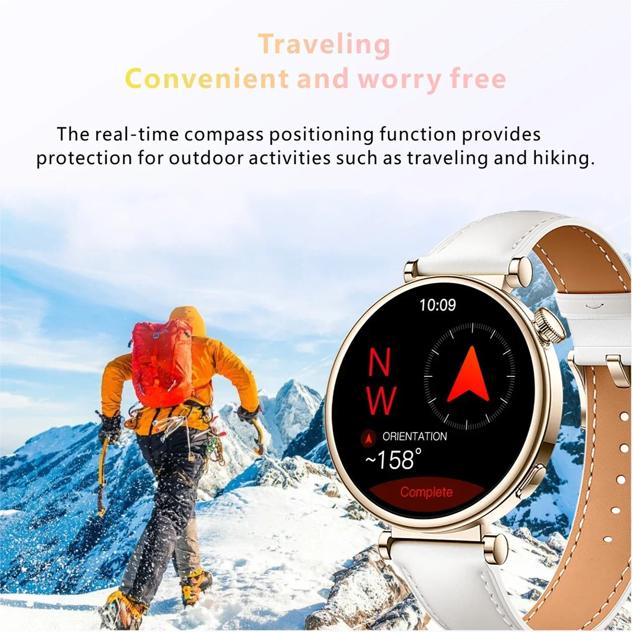 2024 New Fashion Smart Watch For Men Women 2.01 inch GPS Motion Track 24 Hours Health Monitoring Voice Calling SmartWatch Ladies