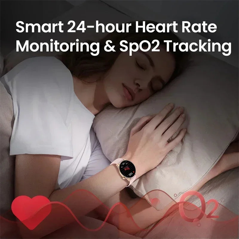 2024 New Smart Watch Women Men Bluetooth Call NFC Always Display Time Heart Rate Sports Health Watches Waterproof Smartwatch Men