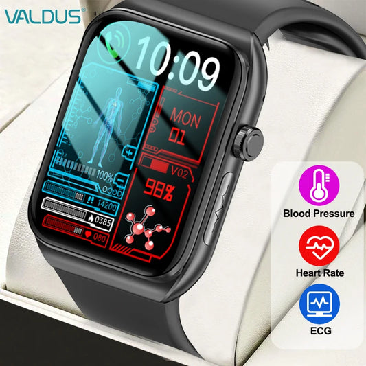 2024 New VE30 Smartwatch Men Woman Bluetooth Call Voice Assistant Heart Rate Detection Compatible With Android IOS Smartwatch