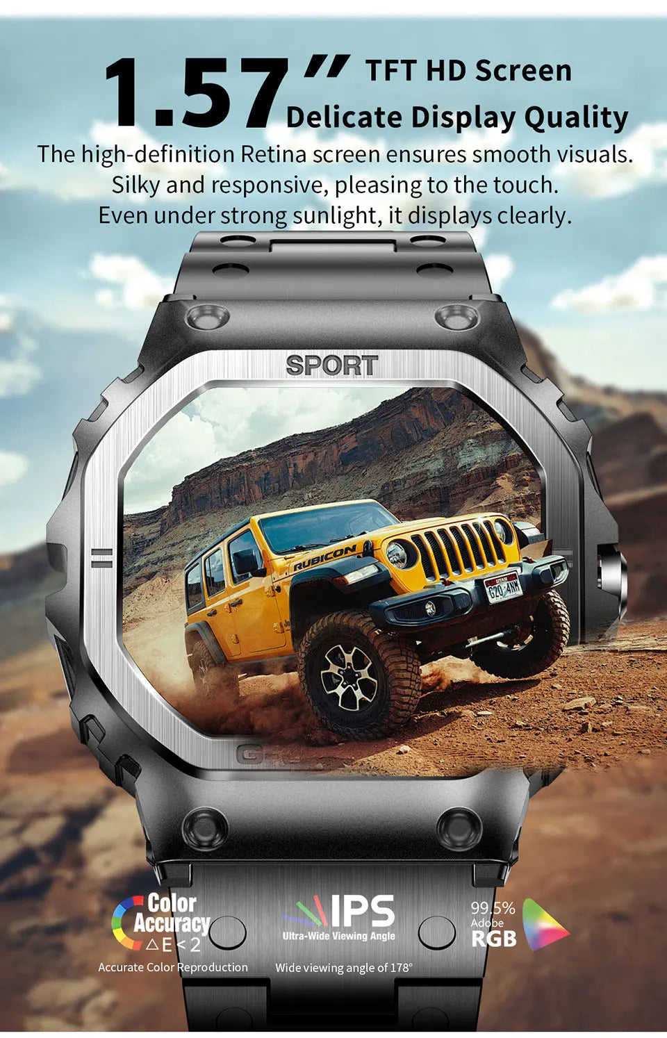 2024 New Smart Watch Men Women 1.57" Screen BT Call Sports Bracelet Blood Oxygen IP68 Waterproof Watch Clock For Android Ios