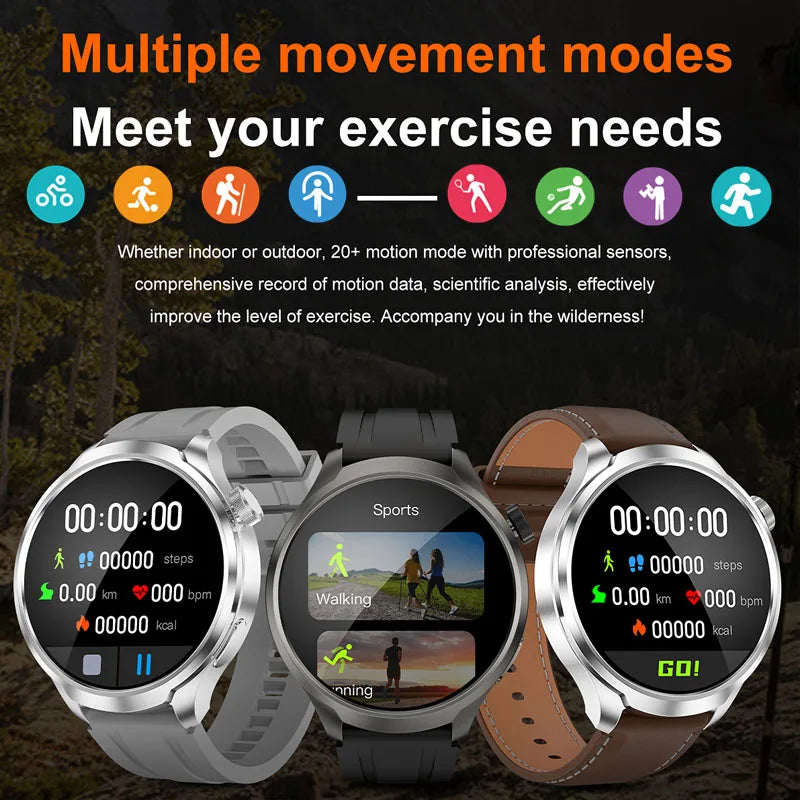 For HUAWEI 1.85 inch AMOLED HD Screen Smart Watch Men Outdoor Sport GPS Compass Altimeter Waterproof BT Call smartwatch 2024 New