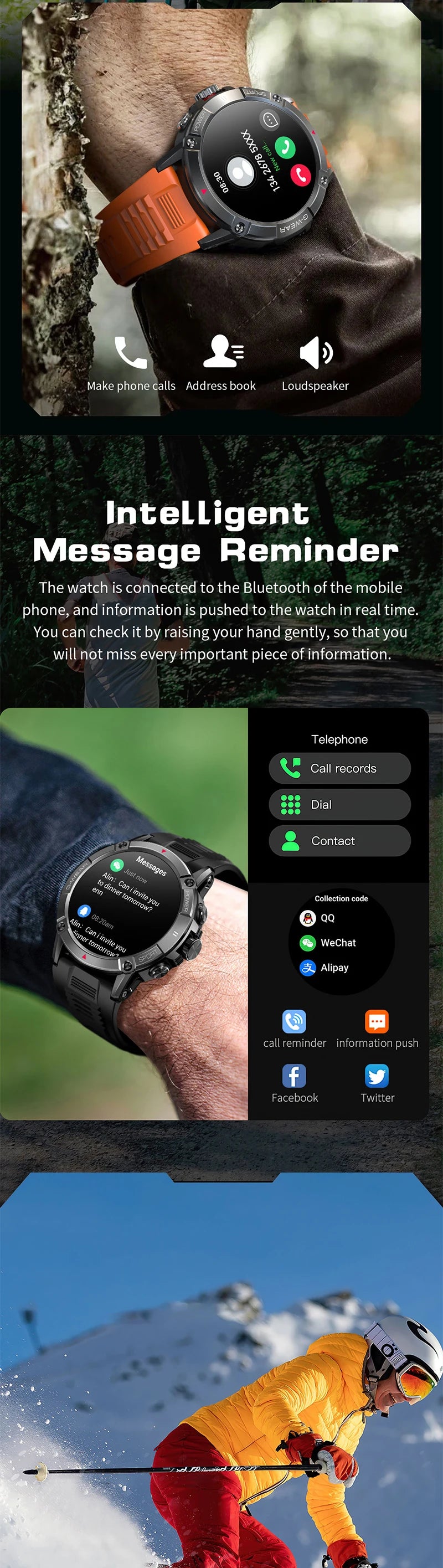 Smartwatch Rtl8763Ewe Latest Chip Bluetooth Calling Montres Intelligentes Connecte Compass Sports NX8 Smart Watch for Men 2024