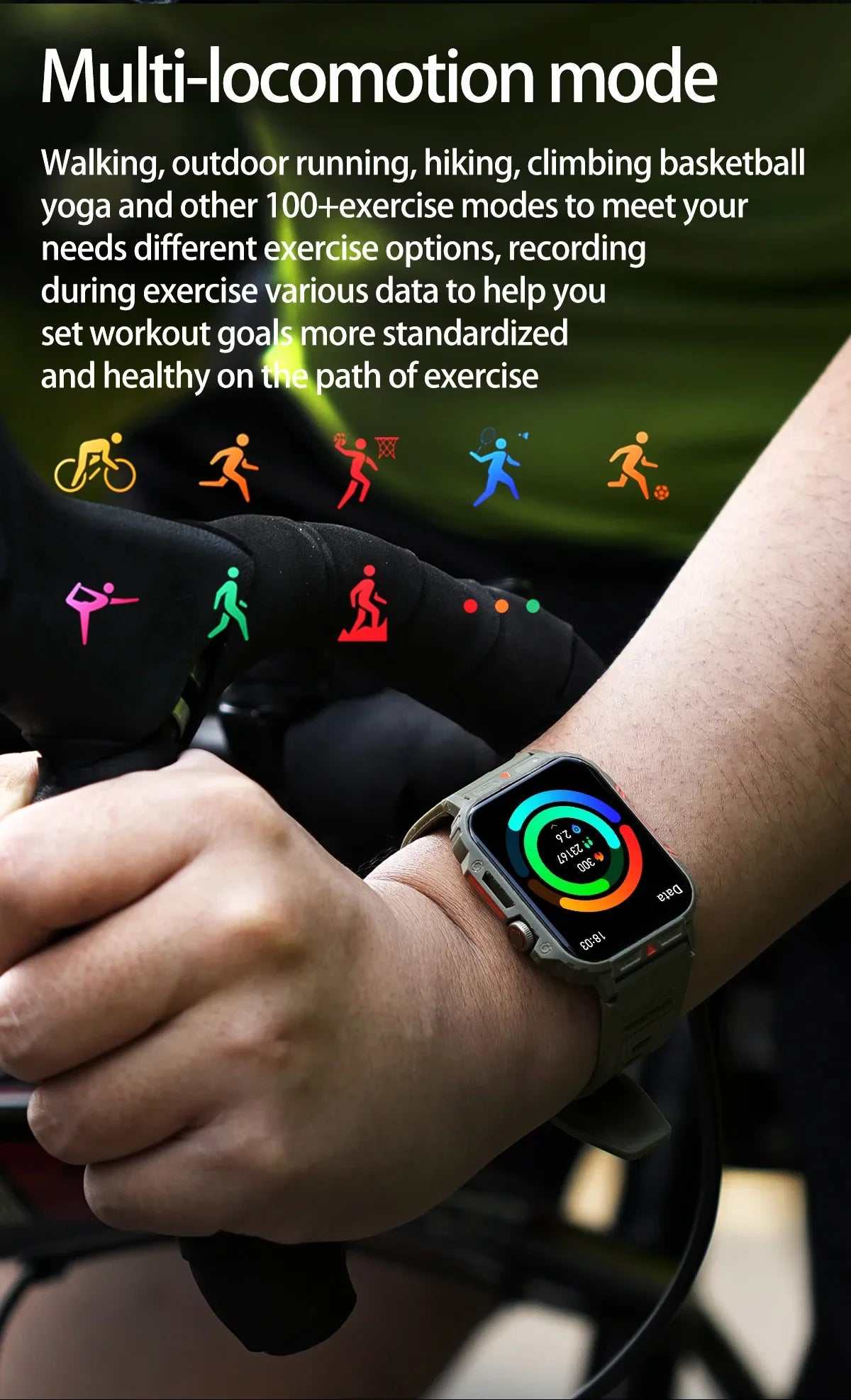 2024 New Smartwatch 1.95 Inch 24h Health Monitoring Watches IP68 Waterproof Sport Fitness Smart Watch For Men Women Reloj Hombre