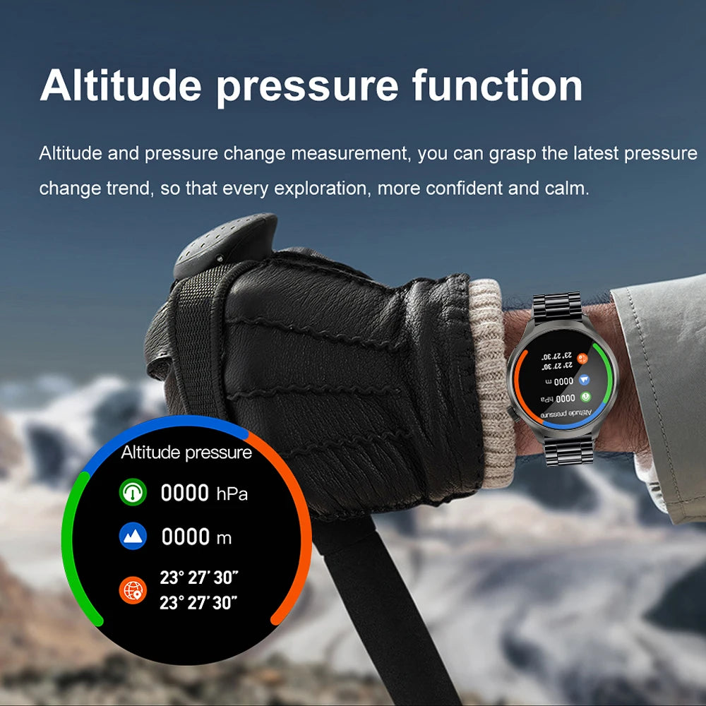 For Huawei Xiaomi 1.85 Inch Large Screen Smart Watch Men Compass 410 mAh Battery Sports Watch Bluetooth Call Man Smartwatch 2024