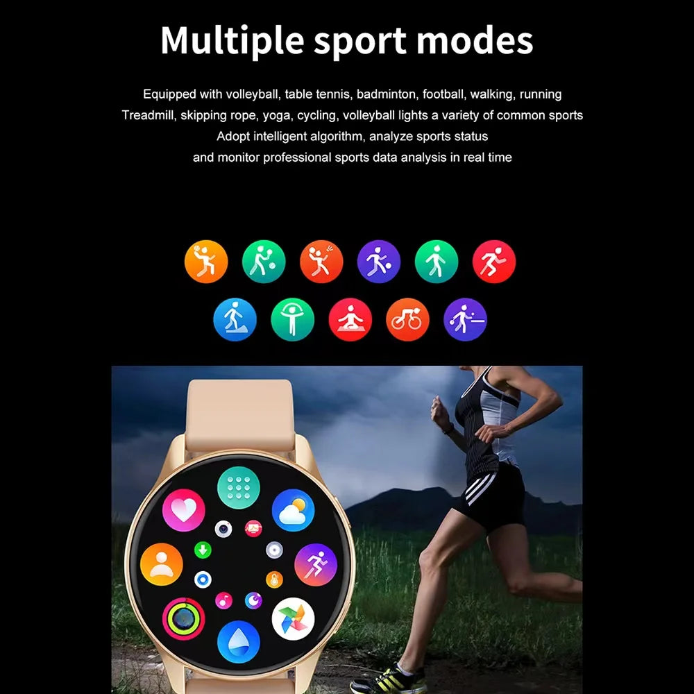 New Women Bluetooth Call Smart Watch HeartRate Blood Pressure Monitoring Smartwatches Waterproof Men Smartwatch For Samsung IOS