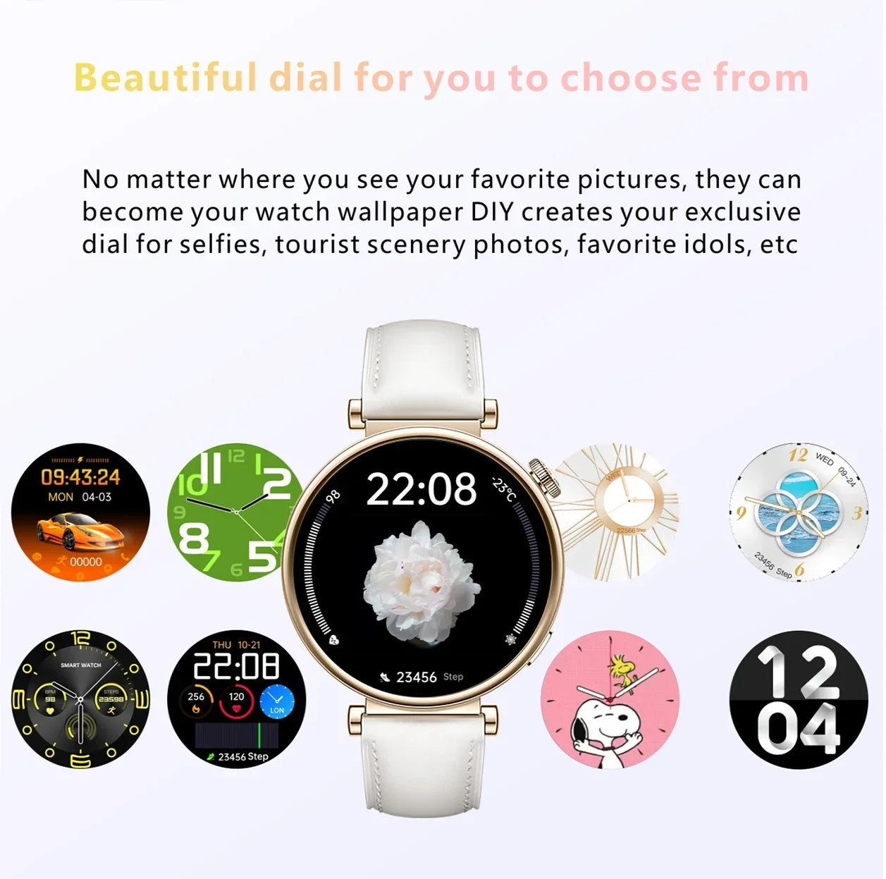 2024 Best Smartwatch for Men Women Smart Watch with Call Reminder, Sleep Tracker and Custom Dial