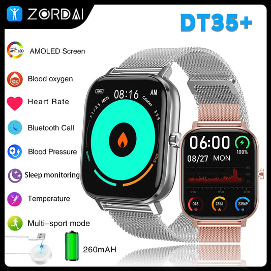 Zordai DT35+ Smart Watch Men 2024 for Xiaomi Watch 3 Waterproof Bluetooth Call Heart GPS Tracker Smartwatch for Android and iOS