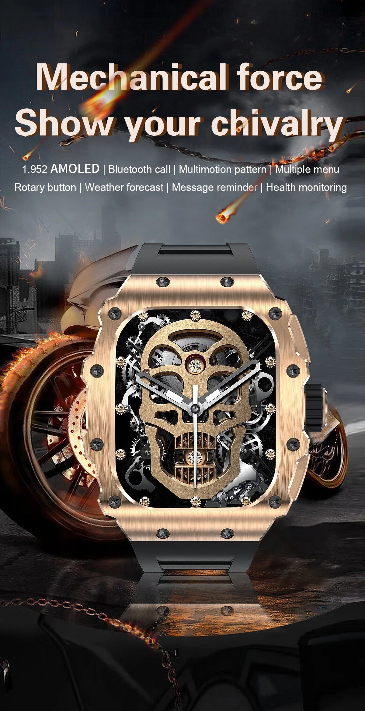 2024 NEW Business Smart Watch Men AMOLED AOD Bluetooth Call Smartwatch IP68 Waterproof Blood Oxygen for Huawei iPhone Xiaomi