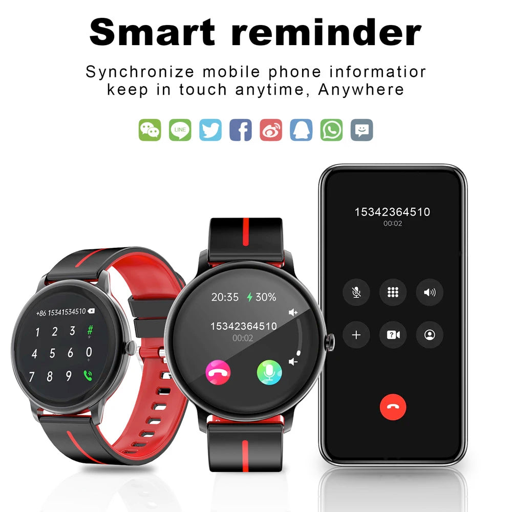 New 1.43" AMOLED Screen Blue Tooth Call Men Smartwatch Sports Fitness Heart Rate Waterproof Music Playing Women 2024 Smart Watch