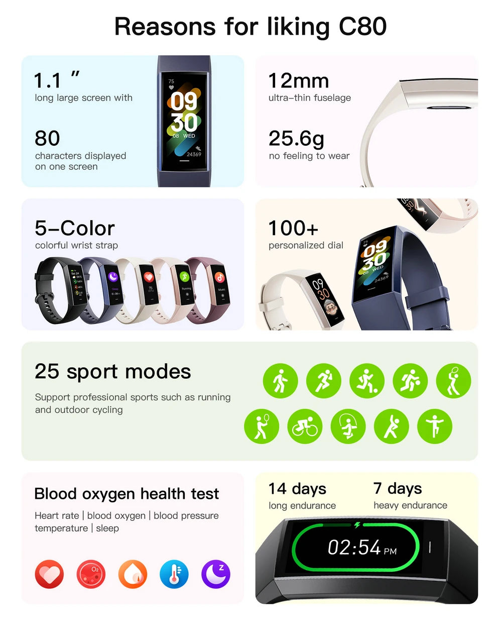 Watch Fitness Pedometer Bracelet Amoled Display Smartwatch 2024 Woman Women'S Watches Wrist Band For Huawei Smartphone