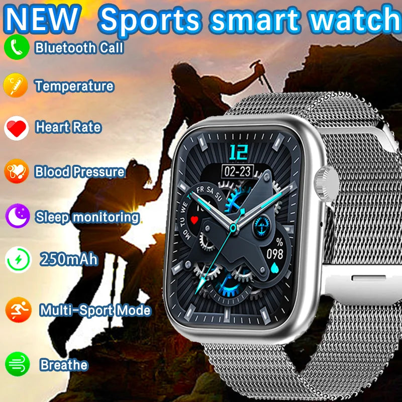 2024 New Men Outdoor Sports Smart Watch 240*284 HD 1.83-inch Touch Screen Heart Rate Monitoring 120+ Sports Mode smartwatch