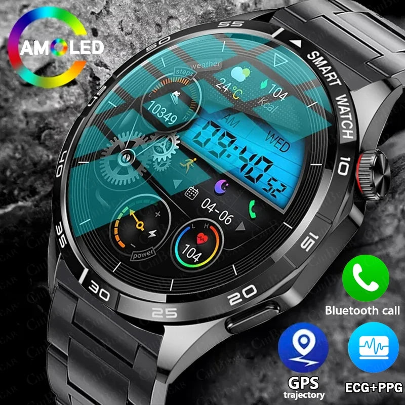 For Huawei Watch 4 PRO New ECG+PPG Smart Watch Men GPS Sports Fitness Tracker Bluetooth Talk Full Touch Screen Smartwatch 2024