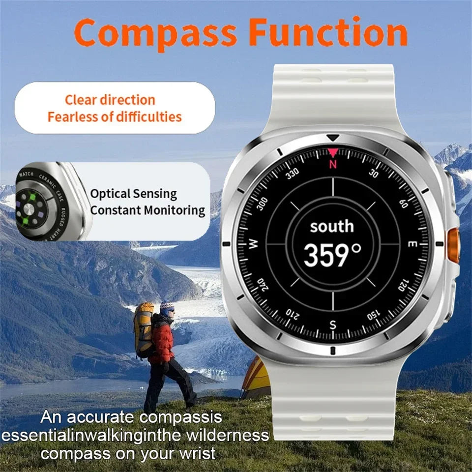 2024 Zordai Smartwatch For Samsung Galaxy Watch 7 Classic Smart Watch Men Women Custom Dial AMOLED BT Call GPS NFC Sport Watches