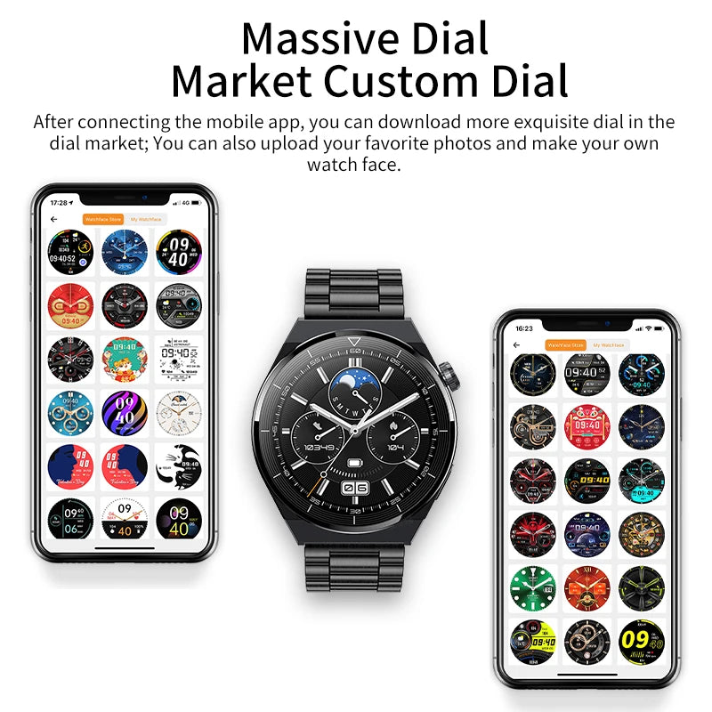 LIGE NFC Watch For Men Bluetooth Call Smart Watch Android iOS 2024 Blood Pressure Smartwatch Weather Full Touch Men's Wristwatch