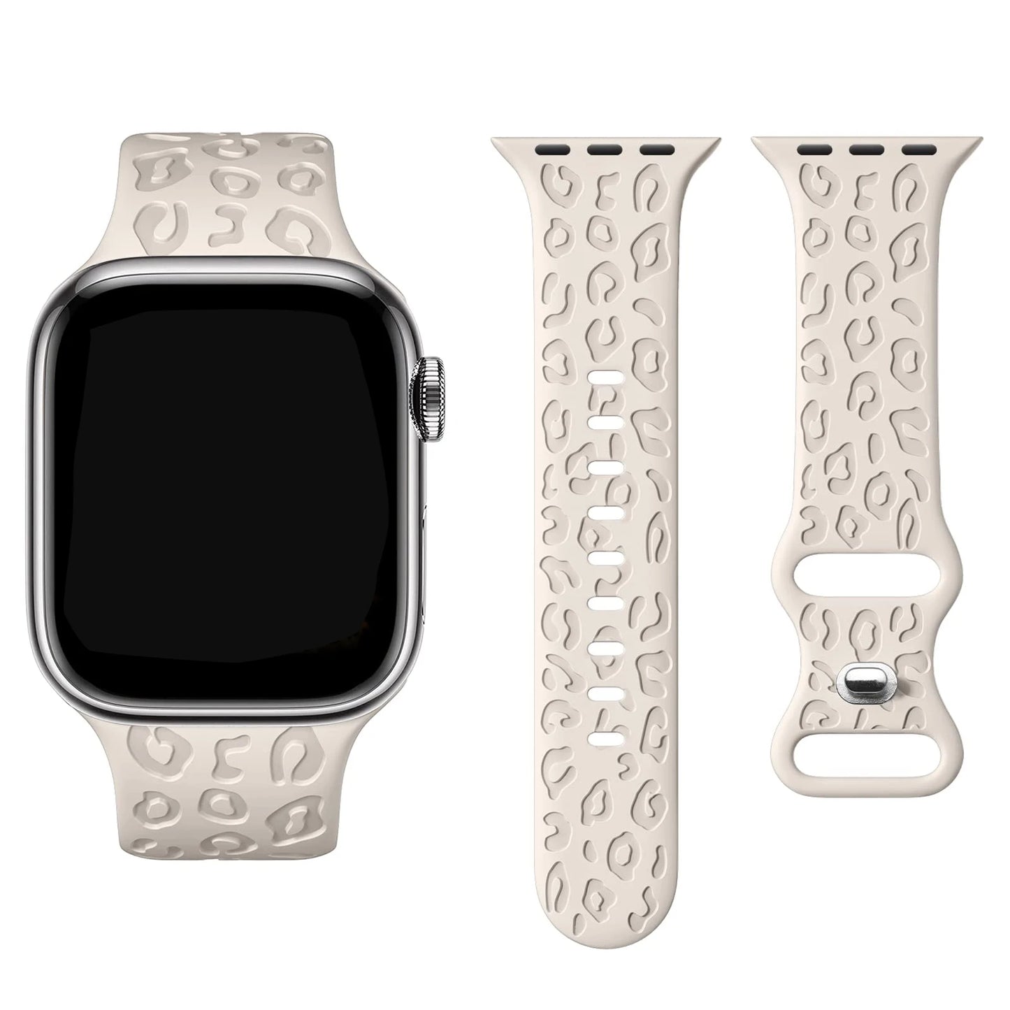 Silicone Strap For Apple Watch Band 45mm 41mm 44mm 40mm 49mm 38mm 42mm Engraved bracelet iwatch series ultra 2 9 8 7 se 3 6 5 4